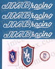 White JMC Racing Decals