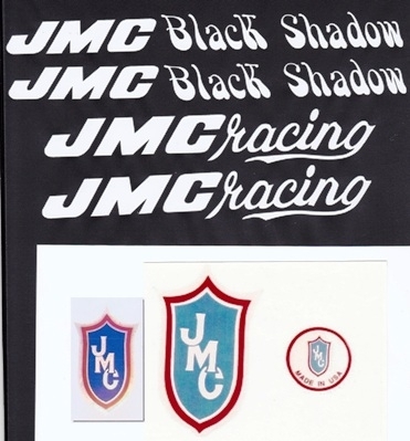 White JMC Black Shadow Decal Set