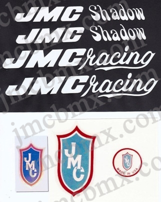 White JMC Shadow Decal Set
