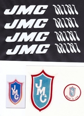White JMC Mini decals