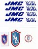 Blue JMC Mini decals