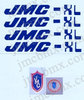 Blue JMC XL decals