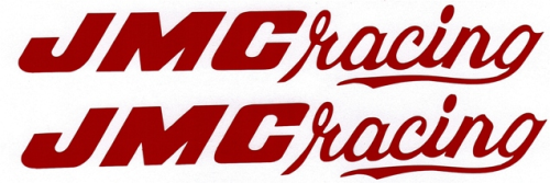 2 Red JMC® Racing F/F decals