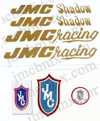 Gold JMC Shadow Decal Set