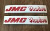2 Red JMC® Shadow Frame Decals.