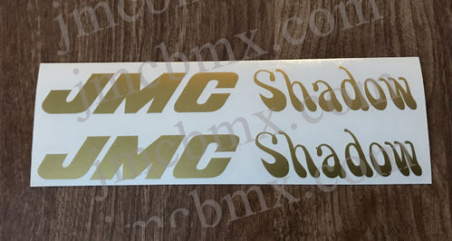 2 Gold JMC® Shadow Frame Decals.