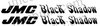 2 Black JMC® Black Shadow Frame Decals.